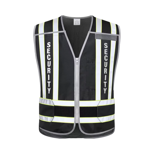 ANSI Class 2 High Visibility Security Vest Reflective Mesh Safety Vest with SECURITY Lettering for Guard Event Staff