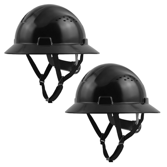 Full Brim Hard Hat 2 Pack for Construction Work
