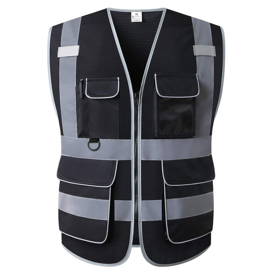 High Visibility Safety Vest ANSI Class 2 Mesh Reflective Work Vest