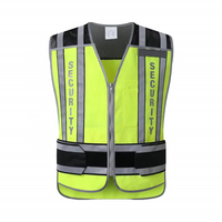 ANSI Class 2 High Visibility Security Vest Reflective Mesh Safety Vest with SECURITY Lettering for Guard Event Staff