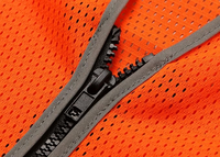 High Visibility Safety Vest ANSI Class 2 Reflective Mesh Work Vest for Men and Women, Breathable Construction & Roadside Utility Surveying
