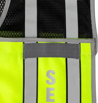 ANSI Class 2 High Visibility Security Vest Reflective Mesh Safety Vest with SECURITY Lettering for Guard Event Staff