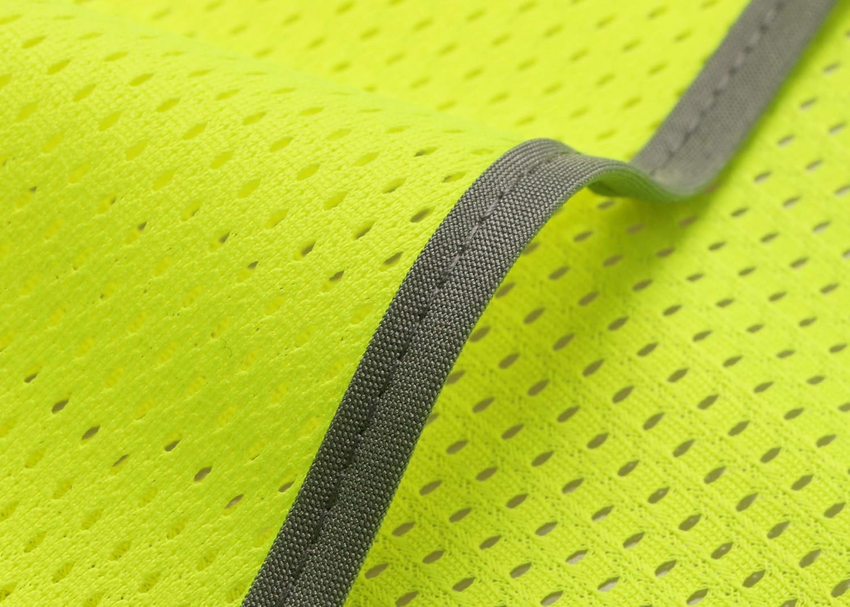 High Visibility Safety Vest ANSI Class 2 Reflective Mesh Work Vest for Men and Women, Breathable Construction & Roadside Utility Surveying