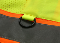 High Visibility Safety Vest ANSI Class 2 Reflective Mesh Work Vest for Men and Women, Breathable Construction & Roadside Utility Surveying