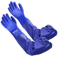 UNINOVA 26-Inch PVC Chemical Resistant Gloves – Sandy Grip, Full Arm