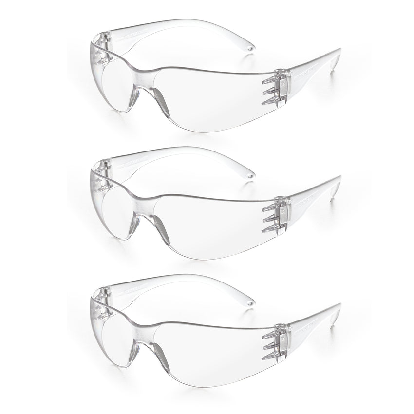 UNINOVA Wraparound Safety Glasses – ANSI Z87.1, Anti-Fog & Anti-Scratch, Clear/Smoke