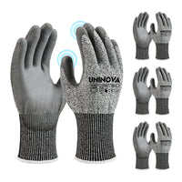 UNINOVA ANSI A4 Cut-Resistant Touchscreen Work Gloves