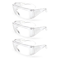 UNINOVA OTG Safety Glasses Over Prescription Glasses – Clear Anti-Fog, 12 Pack