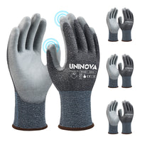 UNINOVA  18-Gauge ANSI A2 Cut-Resistant Touchscreen Work Gloves