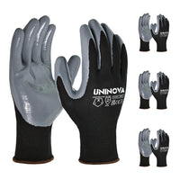 UNINOVA Nitrile Coated General Purpose Work Gloves – 13 Gauge Polyester Knit