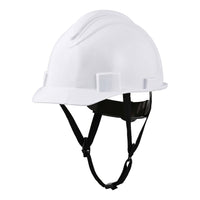 UNINOVA Non-Vented Class E Hard Hat, 4-Point Ratchet, Chin Strap