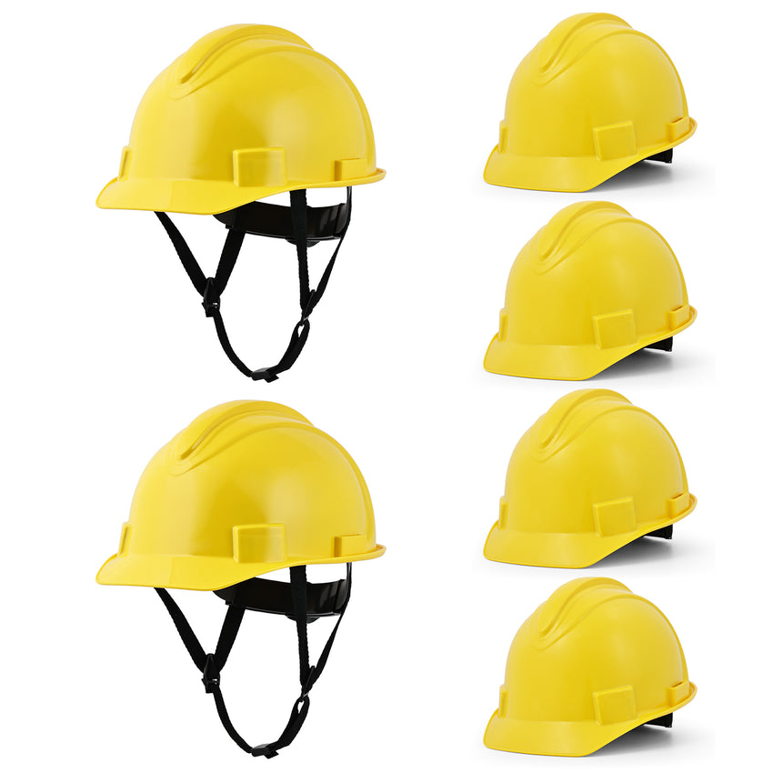 UNINOVA Non-Vented Class E Hard Hat, 4-Point Ratchet, Chin Strap