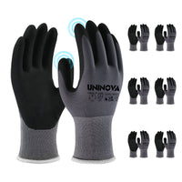 UNINOVA Nitrile Coated Touchscreen Work Gloves with MicroFoam Grip – Bulk Pack Options