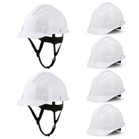 UNINOVA Non-Vented Class E Hard Hat, 4-Point Ratchet, Chin Strap