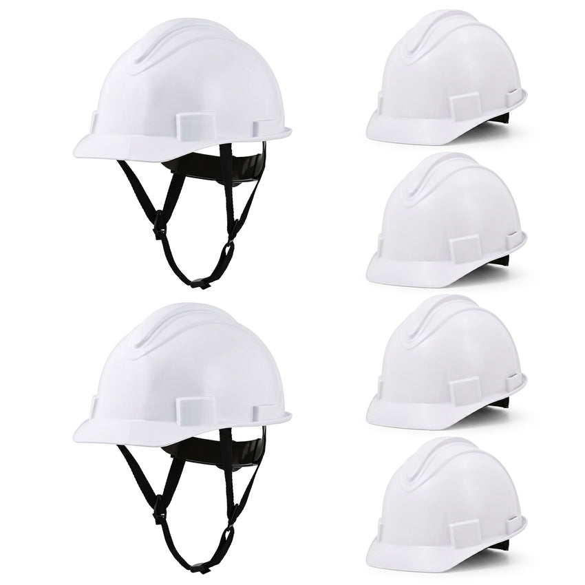 UNINOVA Non-Vented Class E Hard Hat, 4-Point Ratchet, Chin Strap