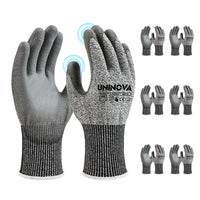 UNINOVA ANSI A4 Cut-Resistant Touchscreen Work Gloves