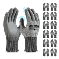 UNINOVA ANSI A4 Cut-Resistant Touchscreen Work Gloves