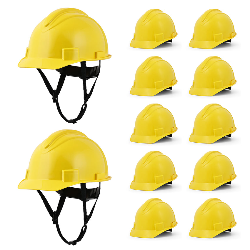UNINOVA Non-Vented Class E Hard Hat, 4-Point Ratchet, Chin Strap