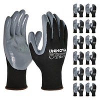 UNINOVA Nitrile Coated General Purpose Work Gloves – 13 Gauge Polyester Knit