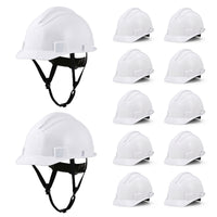 UNINOVA Non-Vented Class E Hard Hat, 4-Point Ratchet, Chin Strap