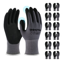 UNINOVA Nitrile Coated Touchscreen Work Gloves with MicroFoam Grip – Bulk Pack Options