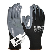 UNINOVA Nitrile Coated General Purpose Work Gloves – 13 Gauge Polyester Knit