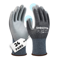 UNINOVA  18-Gauge ANSI A2 Cut-Resistant Touchscreen Work Gloves