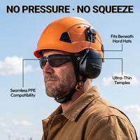 12 Pack ANSI Z87.1 Anti Fog Safety Glasses Smoke Lens Orange Black Protective Eyewear for Work Crews