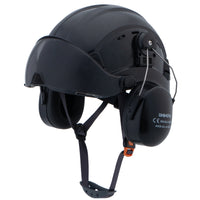 UNINOVA Vented Hard Hat with Visor & Earmuffs – ANSI Type I Class C