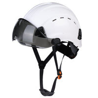 UNINOVA Vented Hard Hat with Flip-Up Visor – ANSI/ISEA Z89.1 Type I Class C