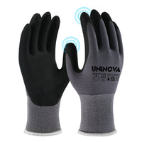 UNINOVA Nitrile Coated Touchscreen Work Gloves with MicroFoam Grip – Bulk Pack Options