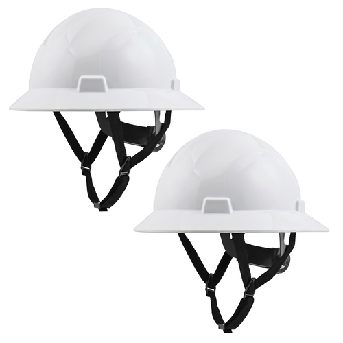 UNINOVA Type I Class E Non-Vented Full Brim Hard Hats – 2 or 10 Pack