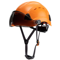 UNINOVA Vented Hard Hat with Flip-Up Visor – ANSI/ISEA Z89.1 Type I Class C