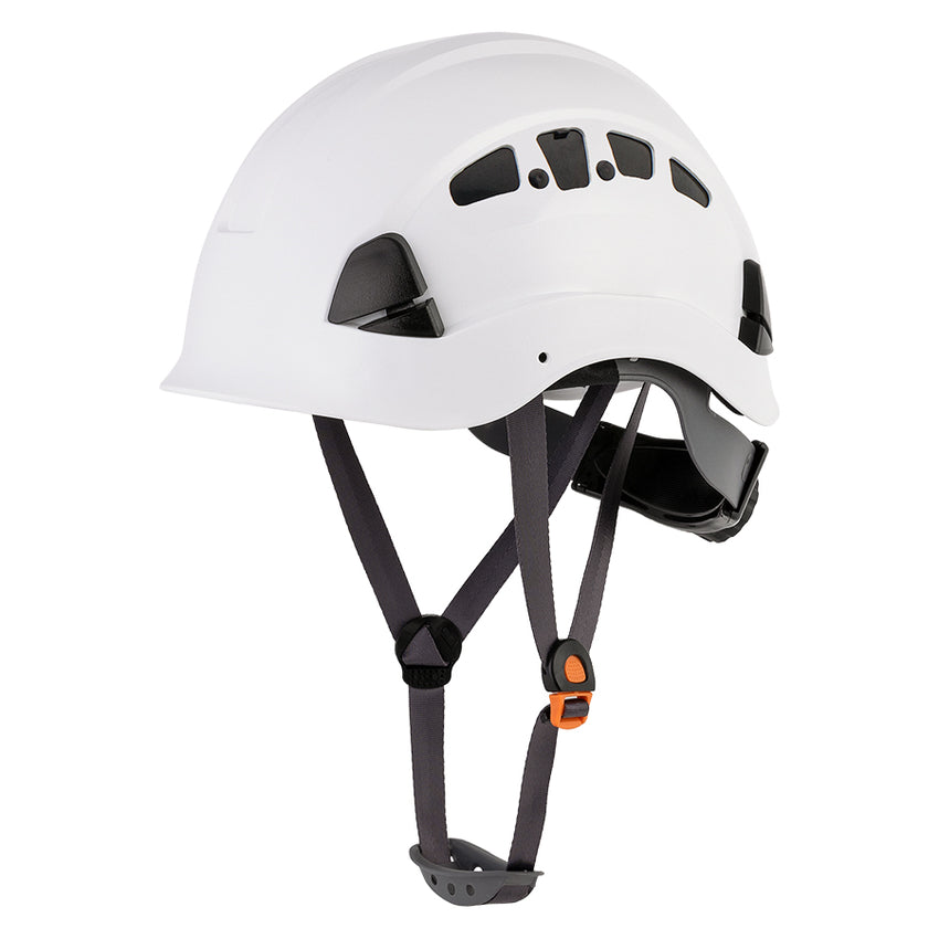 UNINOVA Type I Class C Vented ABS Hard Hat with 6-Point Ratchet Suspension & Chin Strap