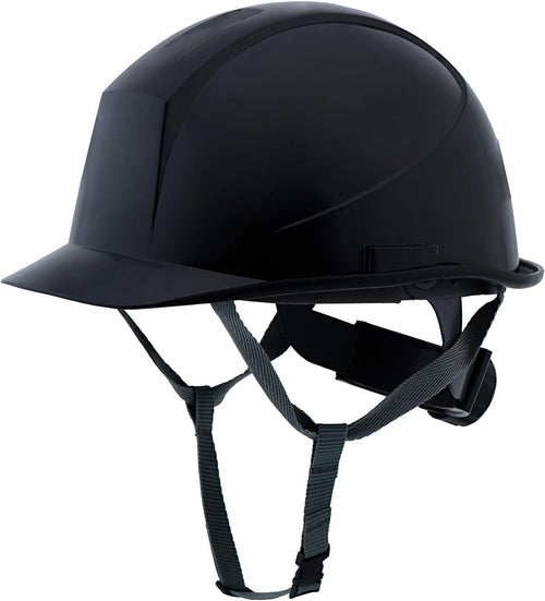 UNINOVA Class E Non-Vented HDPE Cap-Style Hard Hat with 6-Point Ratchet Suspension