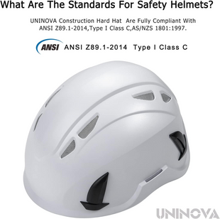 UNINOVA Hard Hat ANSI Approved Climbing Helmet with Anti-Intrusion Air Vents EN12492 Hard Hat Construction Work at Height Rescue Mountaineering Rock Climbing Caving Helmet