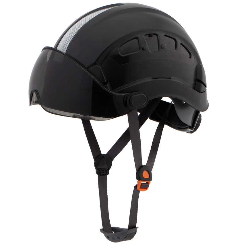 UNINOVA Hard Hats Construction OSHA ANSI Z89.1 Approved Safety Helmet Vented Hard Hat with Visor Adjustable 6 Pt Suspension Safety Hardhats Construction Work