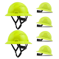 UNINOVA Vented Full Brim Hard Hats for Crews – 2, 6 or 10 Pack