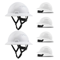 UNINOVA Vented Full Brim Hard Hats for Crews – 2, 6 or 10 Pack