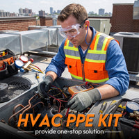 HVAC PPE Kit for Technicians – Safety Vest, Gloves, Goggles & Earplugs