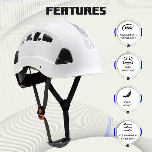 UNINOVA Vented Cap-Style Hard Hat with Reflective Stickers – ANSI/ISEA Z89.1 Type I Class C