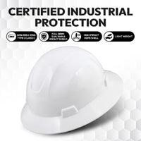 UNINOVA Type I Class E Non-Vented Full Brim Hard Hats – 2 or 10 Pack