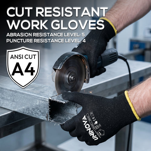 UNINOVA ANSI A4 Oil-Grip 13-Gauge Work Gloves – Multipack