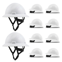 UNINOVA Type I Class E Non-Vented Full Brim Hard Hats – 2 or 10 Pack