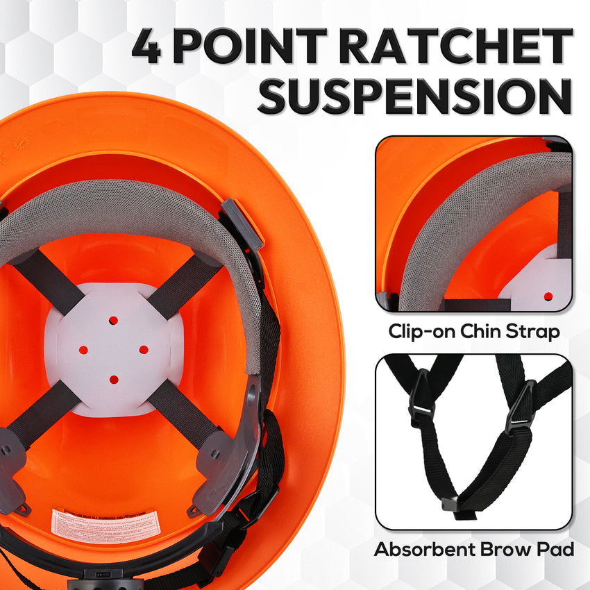 Full Brim Hard Hat 2 Pack for Construction Work