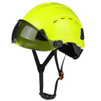 UNINOVA Vented Hard Hat with Flip-Up Visor – ANSI/ISEA Z89.1 Type I Class C