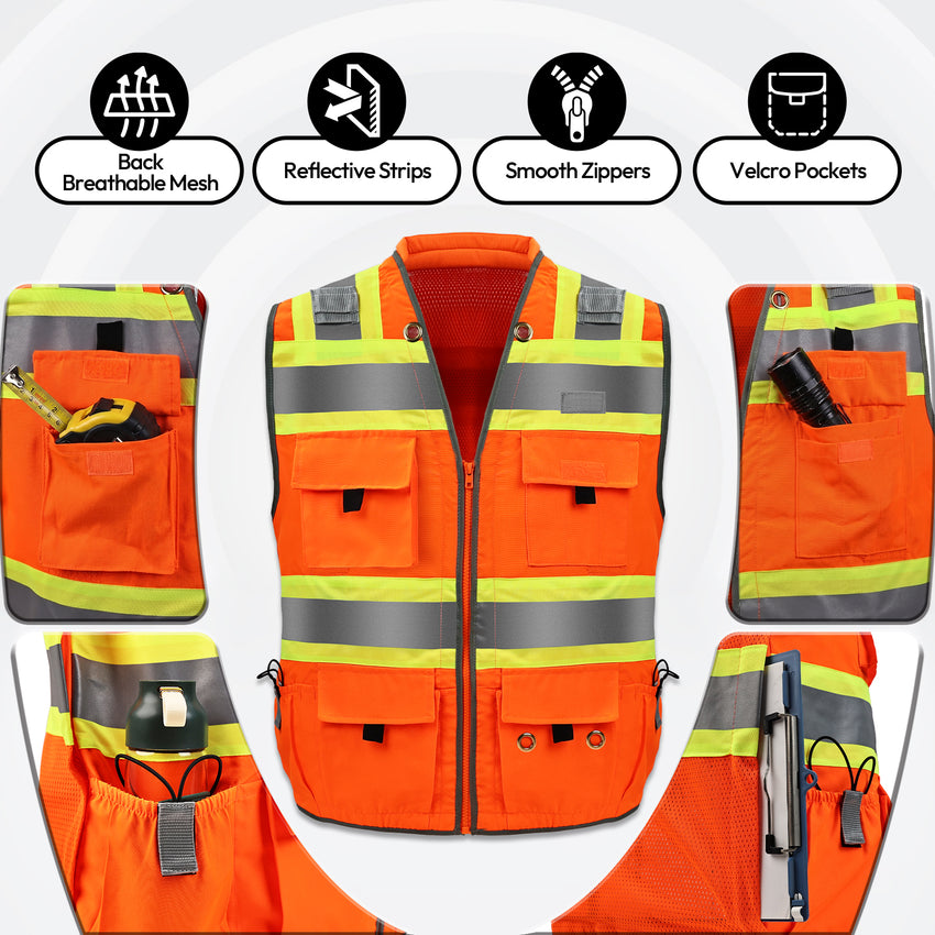 HVAC PPE Kit for Technicians – Safety Vest, Gloves, Goggles & Earplugs