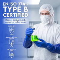 UNINOVA 26-Inch PVC Chemical Resistant Gloves – Sandy Grip, Full Arm