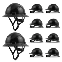 UNINOVA Vented Full Brim Hard Hats for Crews – 2, 6 or 10 Pack