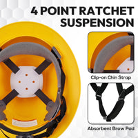 UNINOVA Vented Full Brim Hard Hats for Crews – 2, 6 or 10 Pack